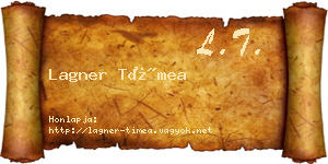 Lagner Tímea névjegykártya